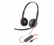 Słuchawki - Poly Blackwire C3220 USB-C Czarne - miniaturka - grafika 1