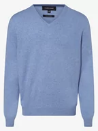 Swetry męskie - Andrew James - Sweter męski z czystego kaszmiru, niebieski - miniaturka - grafika 1