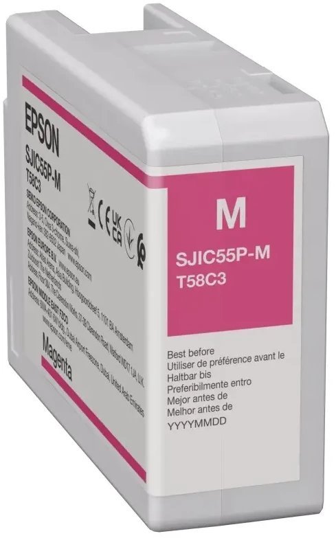SJIC55M: INK CARTRIDGE FOR/COLORWORKS CW-D6500/D6000-MAGENT