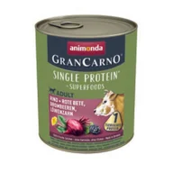 Mokra karma dla psów - animonda GranCarno Adult Superfoods Wołowina i buraki czerwone, jeżyny, mniszek lekarski 12x800 g - miniaturka - grafika 1