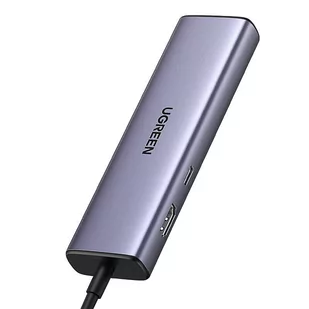 Adapter 1w6 UGREEN CM512 USB-C do 3x USB A 3.0, HDMI, RJ45, PD Converter - Huby USB - miniaturka - grafika 2
