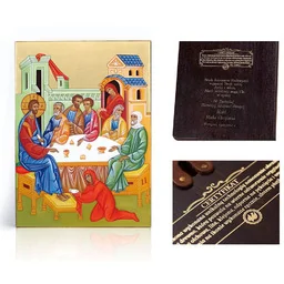 Ikona religijna Namaszczenie Jezusa w Betanii - Ikony i obrazy sakralne - miniaturka - grafika 1