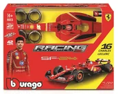 Samochody i pojazdy dla dzieci - Bburago Model 124 Bolid F1 Ferrari SF-24 Charles Leclerc do złożenia 18-26858 - model lub pojazd - miniaturka - grafika 1
