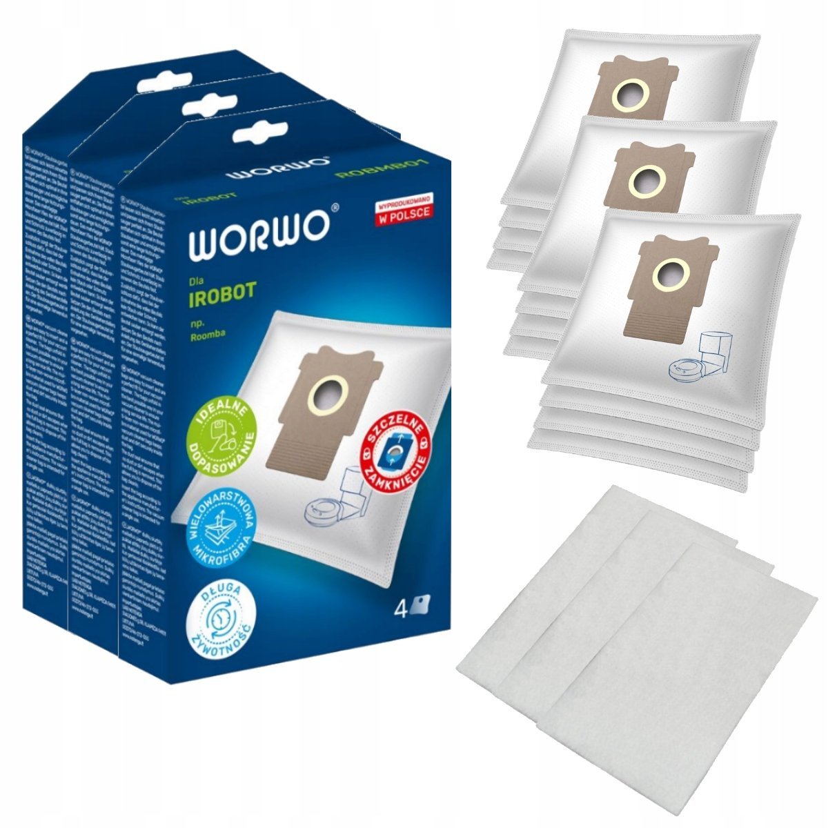 12 x worki do iRobot Roomba i3+ i5+ i7+ j7+ s9+