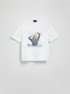 Koszulki i topy damskie - Reserved - T-shirt Brigitte Bardot - biały - miniaturka - grafika 1