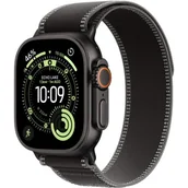 Smartwatch - Apple Watch Ultra 3 GPS + Cellular 49mm Tytan czarny pasek Trail M/L Czarny - miniaturka - grafika 1