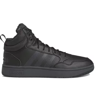 adidas Hoops 3.0 Mid WTR, Trampki męskie, Core Black Carbon FTWR Biały, 46 2/3 EU, Rdzeń Black Carbon Ftwr White, 46.5 EU - Trampki męskie - miniaturka - grafika 1