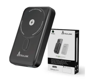 Extralink EX.39777 MagSafe 10000mAh PD20W Grafitowy - Powerbanki - miniaturka - grafika 1
