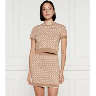 Swetry damskie - GUESS Sweter ASHLEY | Regular Fit - miniaturka - grafika 1