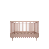 Łóżeczka i kojce - Łóżeczko różowe retro babushka 70x140 cm - miniaturka - grafika 1