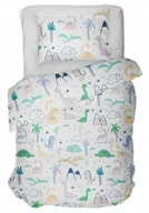 Pościel dla dzieci - Komplet pościeli 140x200 w kolorowe dinozaury - miniaturka - grafika 1