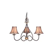 Lampy sufitowe - Elstead Lighting Windermere 3Lt Chandelier WM3 Elstead lampa wisząca stylowa abażurowa WM3) - miniaturka - grafika 1