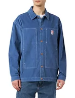 Kurtki męskie - Wrangler Męska kurtka dżinsowa Casey Worker, niebieski, XL - miniaturka - grafika 1