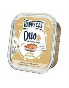 HAPPY CAT Deserówka pasztet wołowina i królik 100g - Mokra karma dla kotów - miniaturka - grafika 1