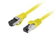 Patchcordy - Patchcord Lanberg S/FTP kat.8.1 3m LSZH CU fluke passed żółty - miniaturka - grafika 1