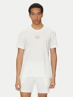 Koszulki męskie - HUGO T-Shirt Laze 50525236 Beżowy Relaxed Fit - miniaturka - grafika 1