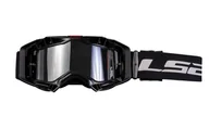 Gogle i okulary motocyklowe - Gogle LS2 Aura Pro Czarne Lustrzanka PINLOCK I ZRYWKI - miniaturka - grafika 1