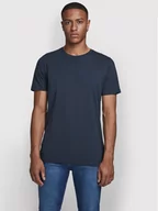 Koszulki męskie - Jones Jack T-Shirt Orrganic Basic 12156101 Granatowy Slim Fit - miniaturka - grafika 1