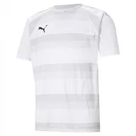 Koszulki męskie - Puma Koszulka męska Teamvision Jersey White-glacier Gray Black XL 704921 - miniaturka - grafika 1