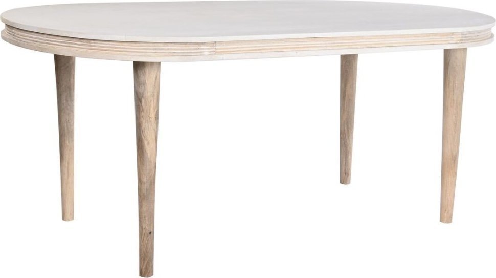 DKD Home Decor Stoły do Jadalni DKD Home Decor Biały Złoty Mosiądz Drewno mango 180 x 90 x 76 cm