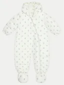 Kombinezony dla dzieci - United Colors Of Benetton Kombinezon zimowy 2UWJAT002 Biały Regular Fit - miniaturka - grafika 1