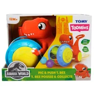Zabawki interaktywne dla dzieci - TOMY TOOMIES T-Rex zbieracz piłek E73254 - miniaturka - grafika 1