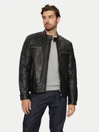 Kurtki męskie - REPLAY Kurtka skórzana M8435 .000.84950 Czarny Regular Fit - miniaturka - grafika 1