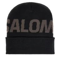 Czapki narciarskie - Czapka Salomon Hermitage LC2152900 Czarny - miniaturka - grafika 1