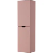 Szafki łazienkowe - Słupek łazienkowy wiszący pudrowy róż czarny uchwyt 143,5x40 cm Magnolia Gante - miniaturka - grafika 1