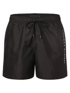 Spodenki męskie - Tommy Hilfiger Męskie spodenki kąpielowe Mężczyźni czarny jednolity, M - miniaturka - grafika 1