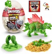 Figurki dla dzieci - Smashers Dino Island Jajo Dinozaura 10 niespodzianek Egg Zestaw ZURU - miniaturka - grafika 1
