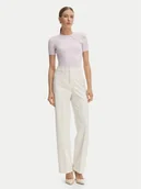 Spodnie damskie - Morgan Spodnie materiałowe 242-POYA.F Écru Straight Fit - miniaturka - grafika 1