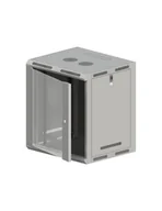 Pozostałe akcesoria sieciowe - Szafa wisząca 19&quot; 12U 600x500, niedzielona, drzwi szklane jednoskrzydłowe, tył osłona pełna, osłony boczne ruchome perforowane, - miniaturka - grafika 1