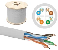 Kable miedziane - Kabel U/UTP kat.6, sieciowy, skrętka, LSOH, B2ca 4PR, 1Gb/s 10Gb/s do 55m, gwarancja 10 lat, szary, 500m - Q-LANTEC - miniaturka - grafika 1