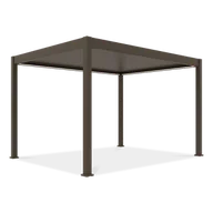 Kratki i pergole - Pergola automatyczna ELEGANCE AUTOMATIC 3x4 z oświetleniem LED Taupe - Gutroof - miniaturka - grafika 1