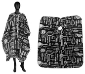 Peleryny fryzjerskie - ACTIVESHOP PELERYNA FRYZJERSKA J-05 CZARNA - miniaturka - grafika 1