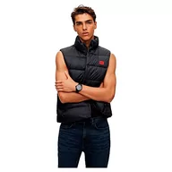 Kurtki męskie - HUGO Męska kurtka puchowa Baltino2241 Slim Fit z czerwoną etykietą z logo, czarny, XS - miniaturka - grafika 1