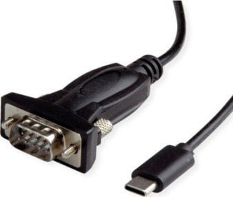 Value Adapter AV Kabel konwertera USB - Serial, typ C - RS232, czarny, 1,8 m