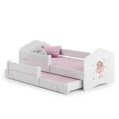 Łóżka dla dzieci i młodzieży - Łóżko podwójne FALA 160x80 Dziewczynka ze skrzydełkami - miniaturka - grafika 1