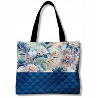 Torby i wózki na zakupy - TORBA SHOPPERKA DUŻA NA ZAKUPY MOCNA SZOPERKA POJEMNA MATERIAŁOWA WZÓR 422 - miniaturka - grafika 1