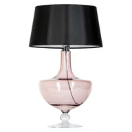 Lampy stojące - 4concepts Nocna LAMPA stołowa OXFORD TRANSPARENT COPPER L048411502 abażurowa LAMPKA stojąca do sypialni czarna L048411502 - miniaturka - grafika 1