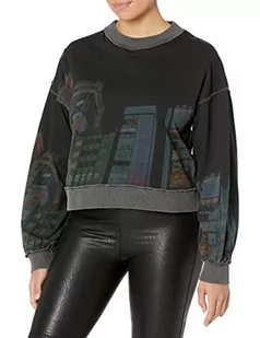 Desigual Bluza damska Tokio, czarny, L - Bluzy damskie - miniaturka - grafika 1