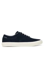 Trampki męskie - Tommy Hilfiger Tenisówki Hi Vulc Low Oxford Suede FM0FM05401 Granatowy - miniaturka - grafika 1