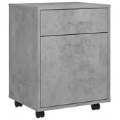 Szafki biurowe - Nowoczesny kontenerek biurowy na kółkach szarość betonu R3-F36 - miniaturka - grafika 1