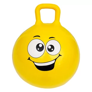 Piłka do skakania gumowa skacząca 45 cm żółta 086 - Piłki dla dzieci - miniaturka - grafika 1