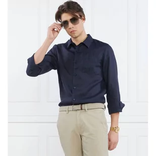 GUESS Lniana koszula LS ISLAND | Regular Fit - Koszule męskie - miniaturka - grafika 1