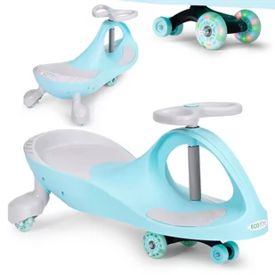 Jeździk grawitacyjny pojazd dla dzieci koła LED niebieski ECOTOYS - Chodziki - miniaturka - grafika 1