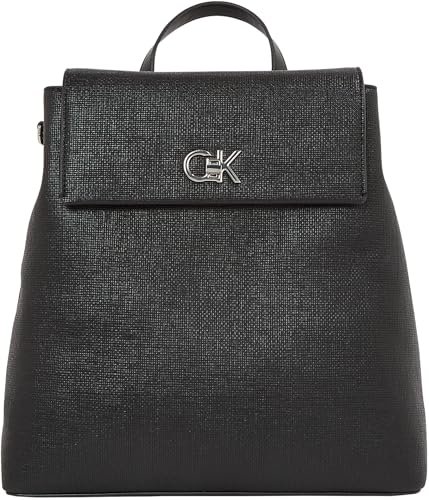 Calvin Klein Plecak damski z CONV STRAP_TEX, Ck Black, jeden rozmiar, Ck czarny, Rozmiar Uniwersalny