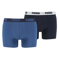 Majtki męskie - Męskie Bokserki PUMA PUMA BASIC BOXER 2P TRUE BLUE 88886960 – Niebieski - miniaturka - grafika 1