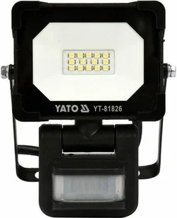 Yato REFLEKTOR NAŚWIETLACZ SMD LED 10W 900LM Z CZUJNIKIEM RUCHU YT-81826 YT-81826 - Pozostałe oświetlenie - miniaturka - grafika 1